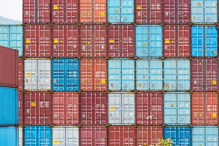 stacked containers background